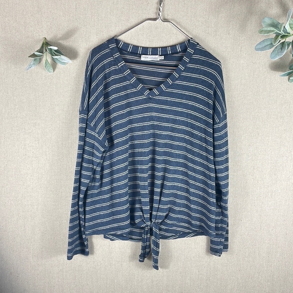All in Favor > Striped Long Sleeve Top Medium